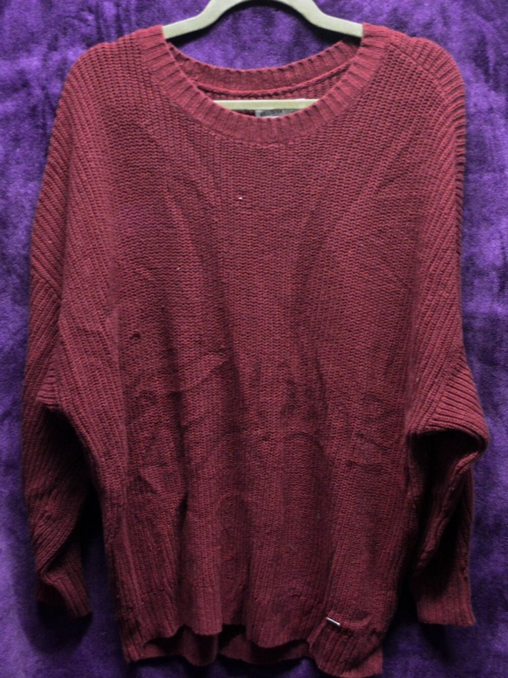 Hollister Mens Red Long Sweater